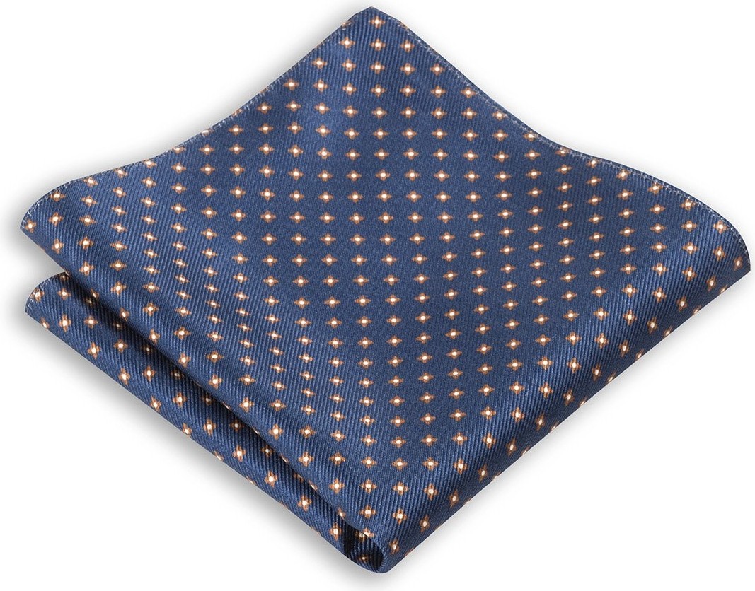 1001 Kravat Lacivert Renkli 33X33 cm Ölçülerinde Ipek Cep Mendili