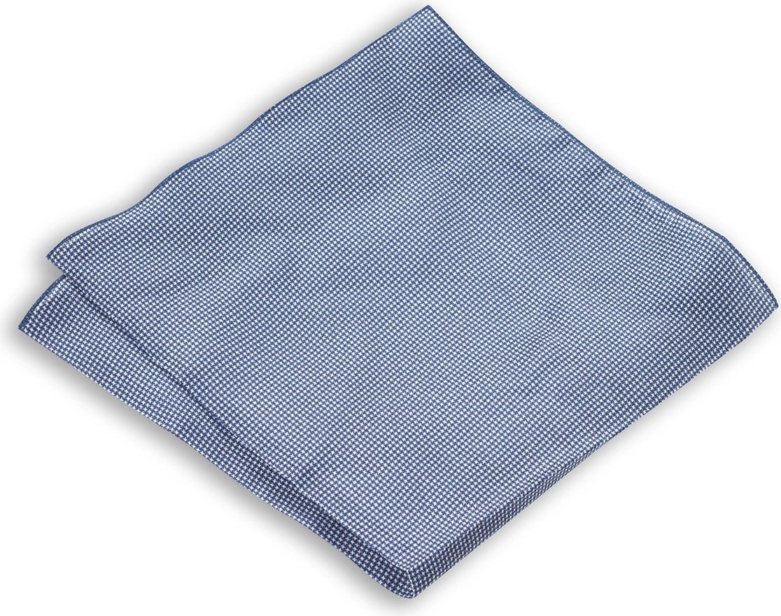 1001 Kravat Lacivert Renkli 33X33 cm Ölçülerinde Ipek Cep Mendili görsel 2