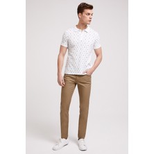 Lee Cooper Ship Erkek %100 Pamuk Polo Yaka T-Shirt Beyaz