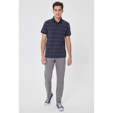 Lee Cooper Fresh Erkek %100 Pamuk Polo Yaka T-Shirt Lacivert