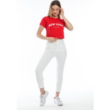 Superlife Newyork Baskılı T-Shirt