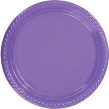 Durbuldum Lila Renk Plastik Tabak 22CM 25LI