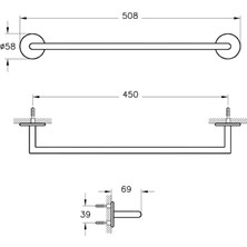 Artema A4488626 Havluluk 45 cm Bakır