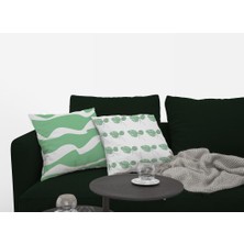 Tropik Home 4'lü Leaves Desen Dijital Baskılı Renkli 40 x 40 cm Kırlent Kılıfı