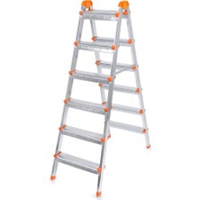 Perilla Merdiven 6+6 Gri Basamak Perilla