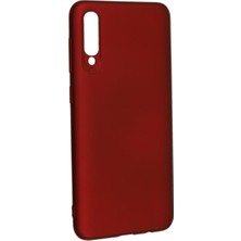 Shaai Samsung Galaxy A70 Premium Silikon Kılıf Bordo