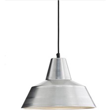 Riolight retro,modern,vintage mutfak,oda,otel,cafeler için boyalı krom metal sarkıt avize çap:34cm