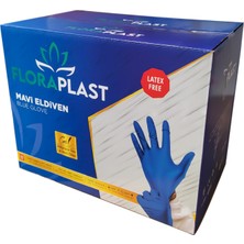 Floraplast Glove S Beden Tpe/pe Poşet Şeffaf Elastik Eldiven 100 Adet