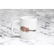 Pazariz Çello Keman Sulu Boya Kupa Bardak