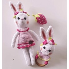 Oyuncak Park Sevimli Tavşan ve Çıngırak Amigurumi Takım Seti