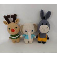 Oyuncak Park Maskot Sevimli Dostlar Amigurumi Organik Oyuncak