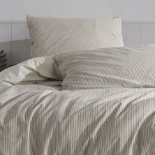 Macas Home Tezza  Pamuklu Ipliği Boyalı Yıkamalı Tek Kişilik Nevresim Takımı 160*220