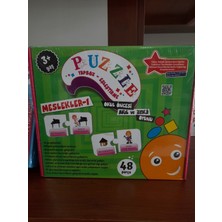 Beceri Dünyası Puzzle Yapboz-Eşleştirme Meslekler 1 - 48 Parça