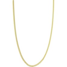 İryum 14 Ayar Yılan Zincir Kolye