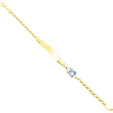 İryum 14 Ayar Minik Fil Çocuk Künye 4B26004