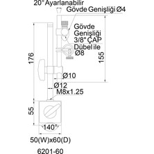 Insıze 6201-60 Hassas Ayarlı Manyetik Komparatör Standı