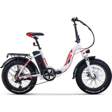 Rks Rsı-X Elektrikli Şarjlı Lityum Bataryalı Akülü Bisiklet Beyaz