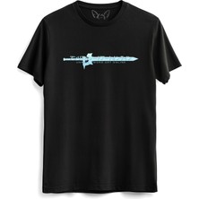 Alfa Tshirt Sword Art Online Dijital Baskılı Çocuk Siyah Tshirt