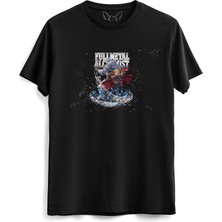 Alfa Tshirt Fullmetal Alchemist Dijital Baskılı Çocuk Siyah Tshirt