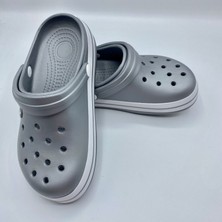 Akınalbella Gümüş Crocs Terlik