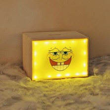 Hediyekanalı Sünger Bob LED Işıklı Kumbara