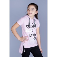 Toontoy Kids Sweater Lacivert Fresh Lemon Taşlı Kadın T-Shirt
