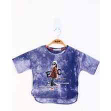 Toontoy Kids Ghada Büyük Beden Pudra Mıcky Fare Baskılı Taşlı Kadın T-Shirt