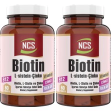 Ncs Biotin L-Sistein Zinc 60 Tablet 2 Kutu 120 Tablet
