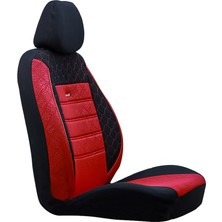 SM OTO KILIF GOF Serisi Peugeot 206+OTO Koltuk Kılıfı Gof Kırmızı-Kırmızı