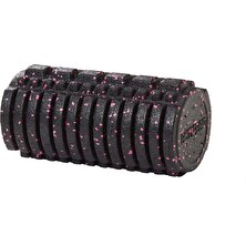 Actifoam Orta Sert Tırtıklı Masaj Rulosu Foam Roller Siyah+Pembe