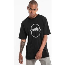 Trendiz Siyah Remixadam Logo Tshirt