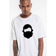 Trendiz Beyaz Remixadam Logo Tshirt