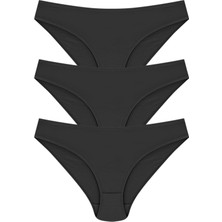 Papatya 12 Adet Siyah Renk Bikini Külot