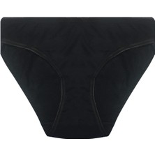 Papatya 12 Adet Siyah Renk Iz Yapmaz Slip Külot