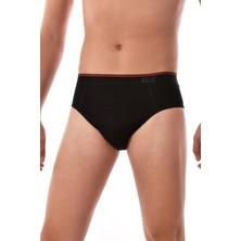 Tutku Elit Erkek Siyah 3 Adet Elit Likralı Kemerli Elasthan 1351 Slip