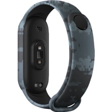Furenfa Xiaomi Mi Band 3/4 Uyumlu Kamuflaj Desenli Akıllı Bileklik Kordon Kayış Silikon