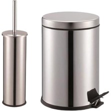 DUXXA Pedallı 3 Lt. Çöp Kovası ve Fırça Seti