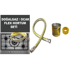 LaMiaSeta Gass Gaz Ocak Flexi 150 cm Ev Tamir Seti(Ocak Flexi-Macun-Teflon)