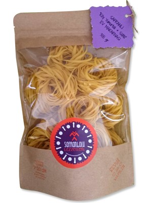 Safranbolu Lezzetleri Safranlı ve Köy Yumurtalı Ev Yapımı Makarna 'Fettuccine' 300 gr