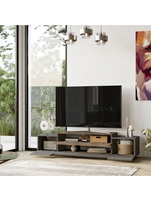 Robin Home Lujo Tv Ünitesi Tv Sehpası 160CM Beton-Bronz