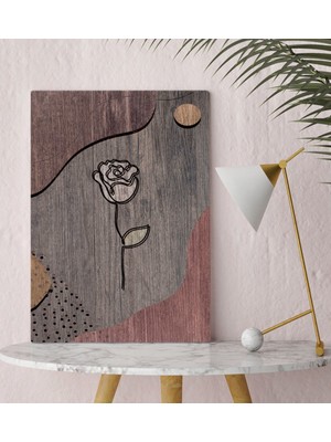 Bk Gift Gül Tasarımlı Kanvas Tablo 30X50CM-1