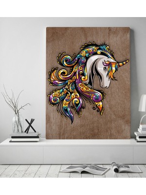 Bk Gift Unicorn Tasarımlı Kanvas Tablo 50X70CM-1