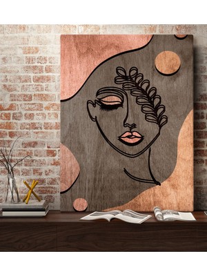 Bk Gift Minimalist Woman Tasarımlı Kanvas Tablo 70X100CM-1