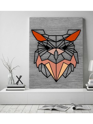 Bk Gift Baykuş Tasarımlı Kanvas Tablo 50X70CM-1
