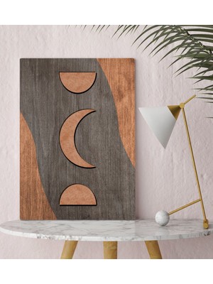 Bk Gift Ay Tasarımlı Kanvas Tablo 30X50CM-3