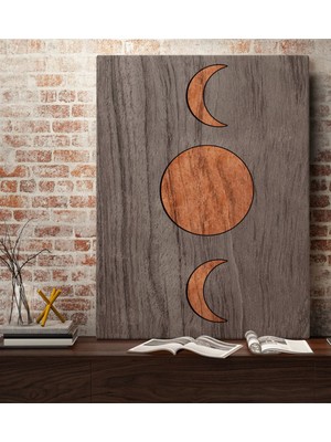 Bk Gift Ay Tasarımlı Kanvas Tablo 70X100CM-1