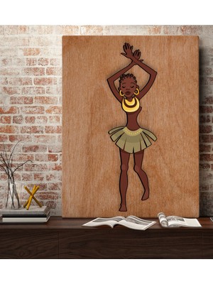 Bk Gift African Woman Tasarımlı Kanvas Tablo 70X100CM-1