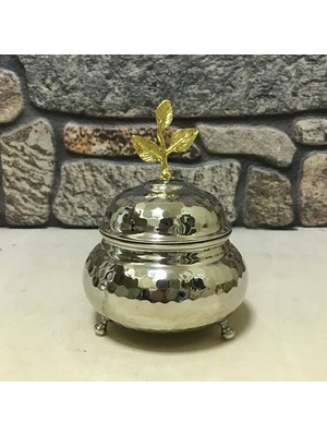 Efemir El Dövmesi Tombak Bakır Şekerlik