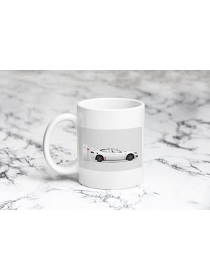 Pazariz Tesla Araba Şarj Oluyor Kupa Bardak