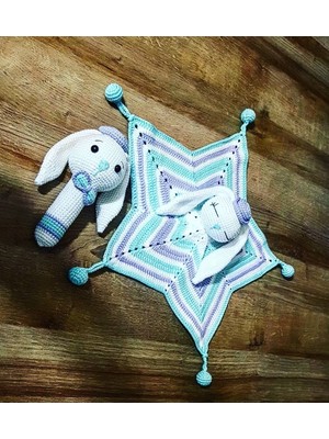 Oyuncak Park Uzun Kulak Tavşan Yenidoğan Seti Amigurumi Organik Oyuncak